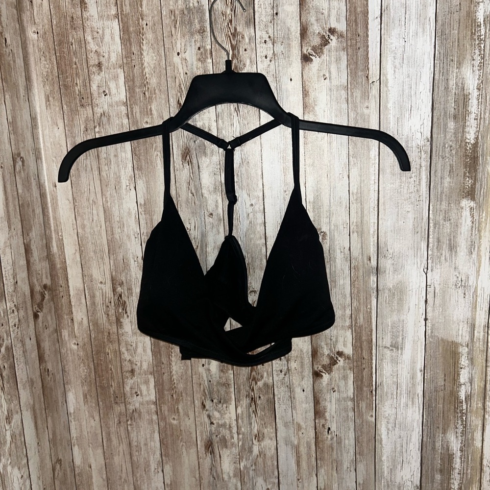 PINK Victoria's Secret Elegant Black Bikini Top